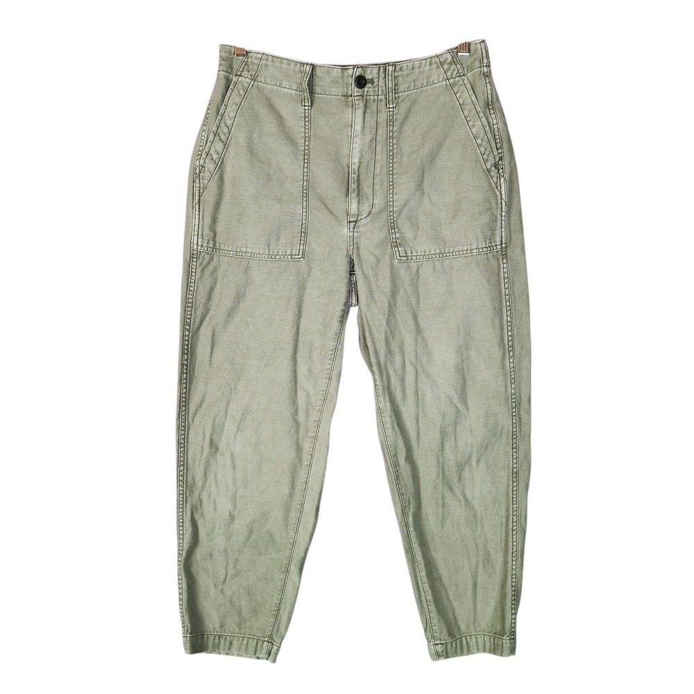 Madewell Curvy Griff Tapered Fatigue Pants Women's 29 Green‎ Jogger